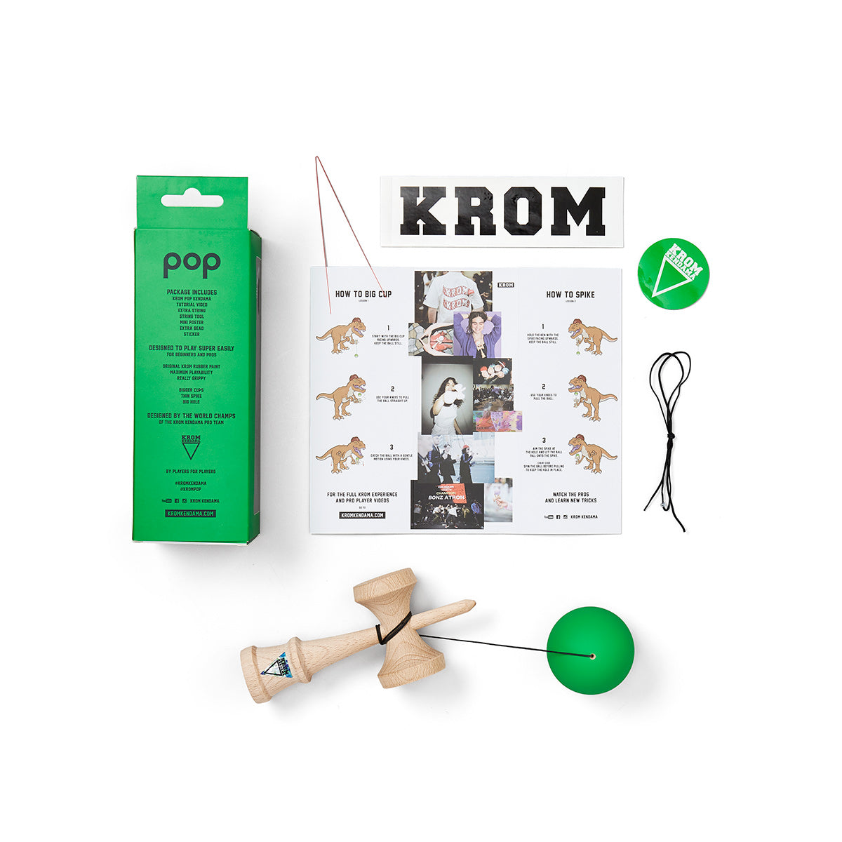 KROM POP GUMMI DUNKELGRÜN 