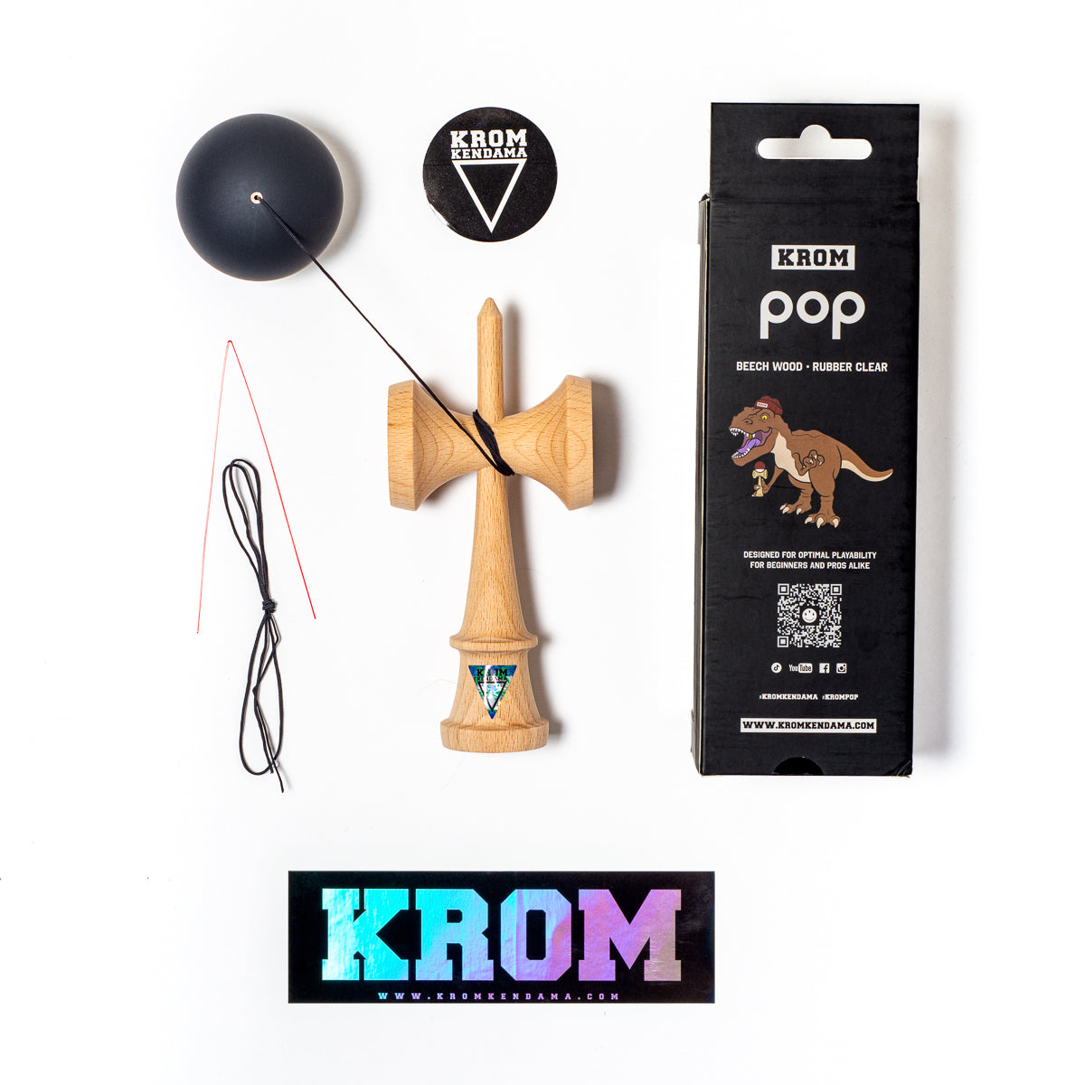 KROM POP GUMMI SCHWARZ