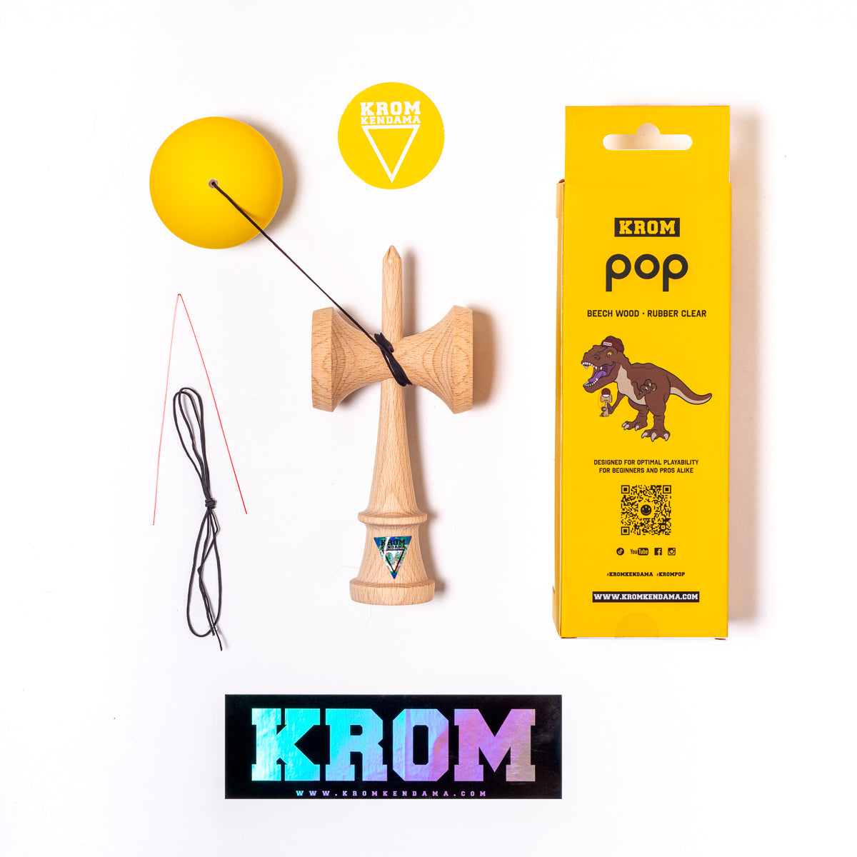 KROM POP GUMMI GELB 