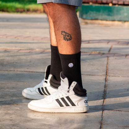 SMILEY SOCKS BLACK